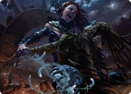 Olivia's Midnight Ambush Art Card [Innistrad: Midnight Hunt Art Series] | Black Swamp Games