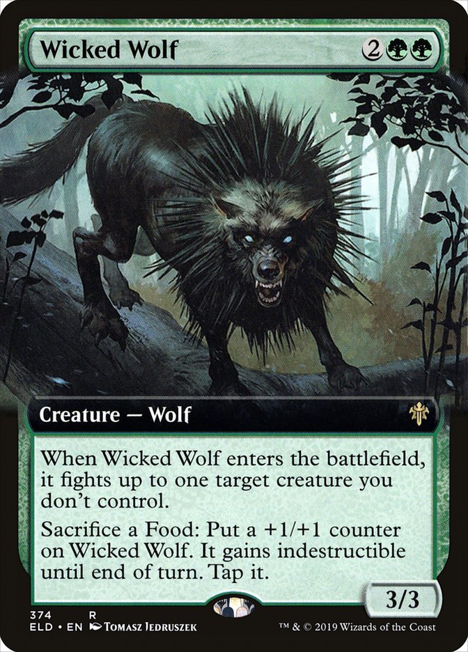 Wicked Wolf (Extended Art) [Throne of Eldraine] | Black Swamp Games