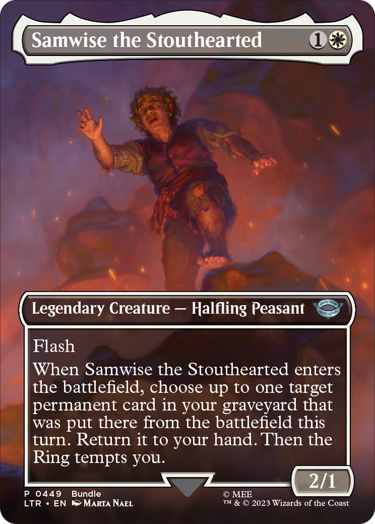 Samwise the Stouthearted (Borderless Alternate Art) [The Lord of the Rings: Tales of Middle-Earth] | Black Swamp Games
