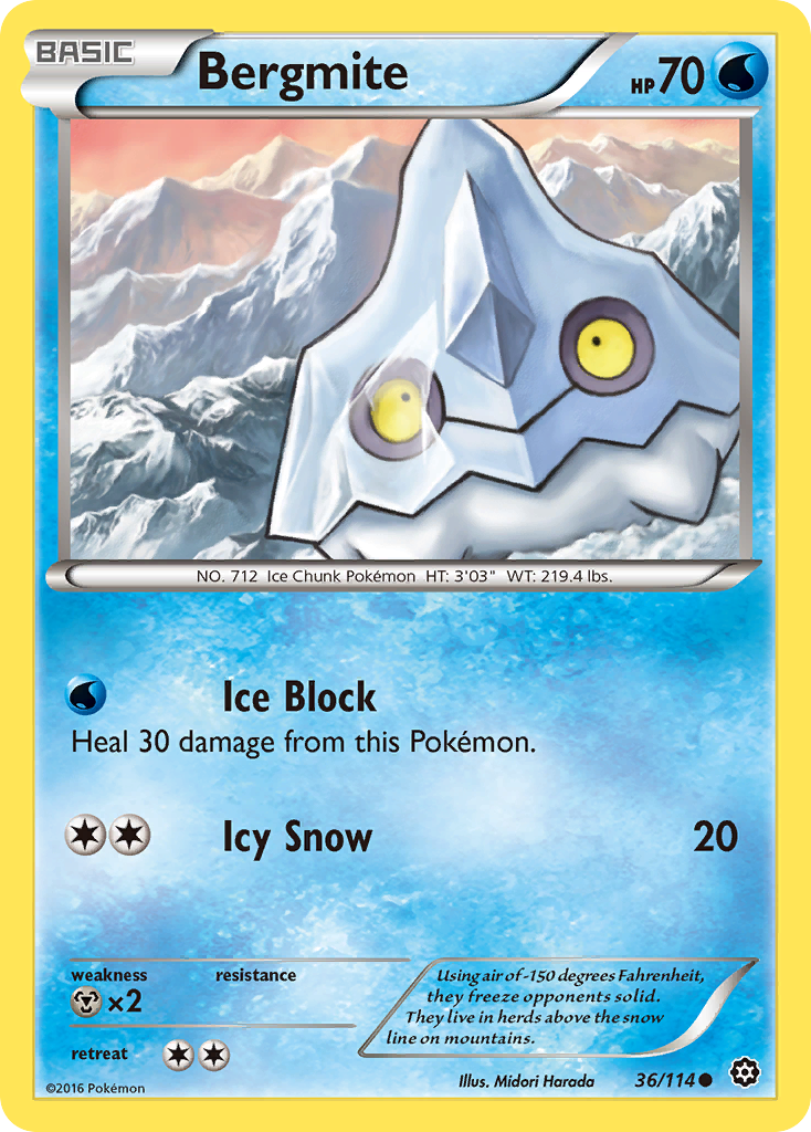 Bergmite (36/114) [XY: Steam Siege] | Black Swamp Games