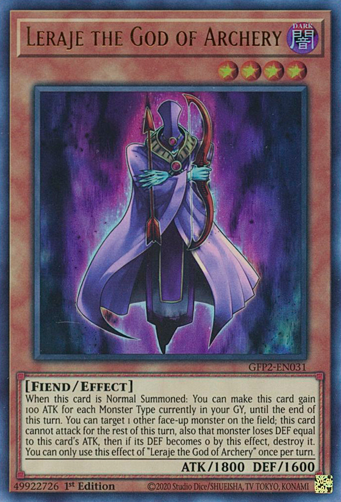 Leraje the God of Archery [GFP2-EN031] Ultra Rare | Black Swamp Games