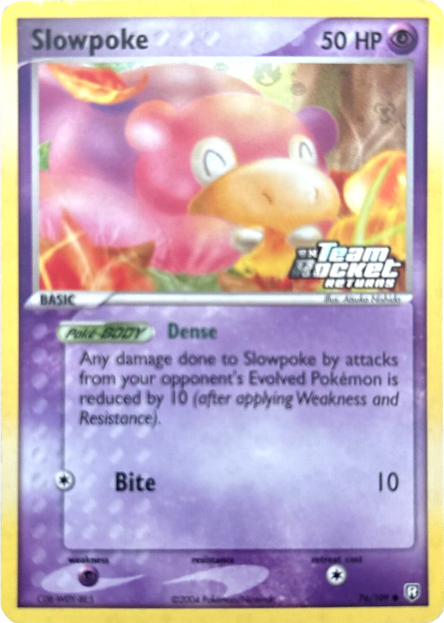 Slowpoke (76/109) (Stamped) [EX: Team Rocket Returns] | Black Swamp Games