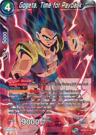 Gogeta, Time for Payback [EX15-01] | Black Swamp Games