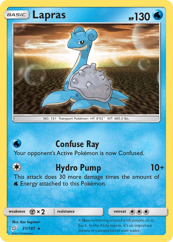 Lapras (31/181) [Sun & Moon: Team Up] | Black Swamp Games