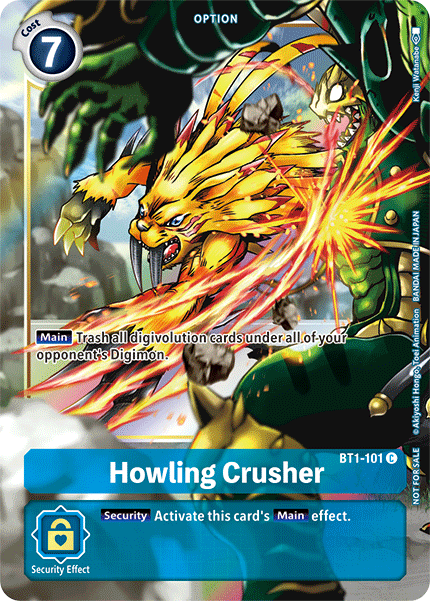Howling Crusher [BT1-101] (Dash Pack) [Release Special Booster Ver.1.5 Promos] | Black Swamp Games