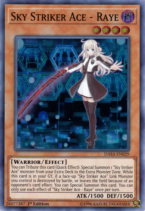 Sky Striker Ace - Raye [DASA-EN029] Super Rare | Black Swamp Games