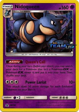 Nidoqueen (SM160) (Staff) [Sun & Moon: Black Star Promos] | Black Swamp Games