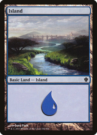 Island (344) [Commander 2013] | Black Swamp Games