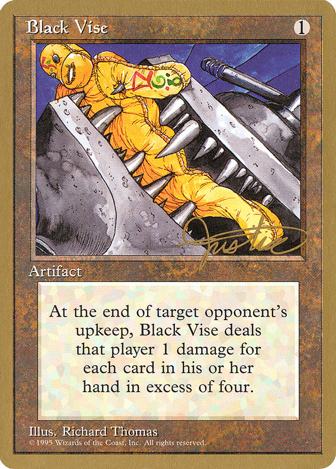 Black Vise (Mark Justice) [Pro Tour Collector Set] | Black Swamp Games