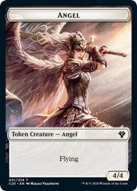 Angel // Elemental (010) Double-sided Token [Commander 2020 Tokens] | Black Swamp Games