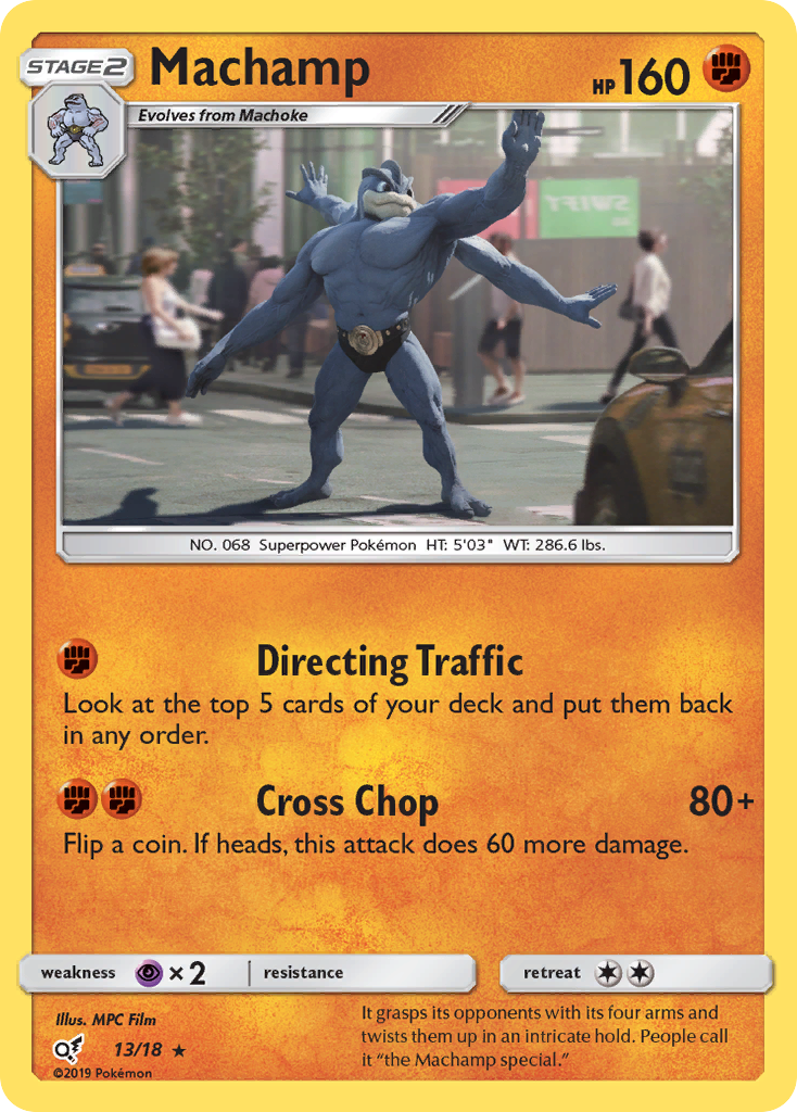 Machamp (13/18) [Sun & Moon: Detective Pikachu] | Black Swamp Games