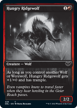 Hungry Ridgewolf [Innistrad: Double Feature] | Black Swamp Games