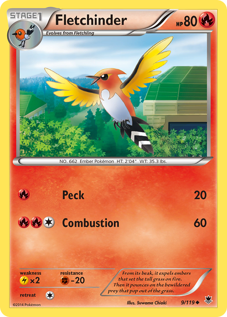 Fletchinder (9/119) [XY: Phantom Forces] | Black Swamp Games