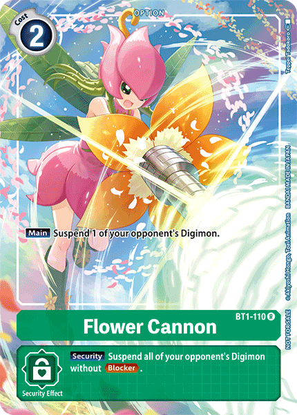 Flower Cannon [BT1-110] (Tamer's Evolution Box) [Release Special Booster Ver.1.0 Promos] | Black Swamp Games