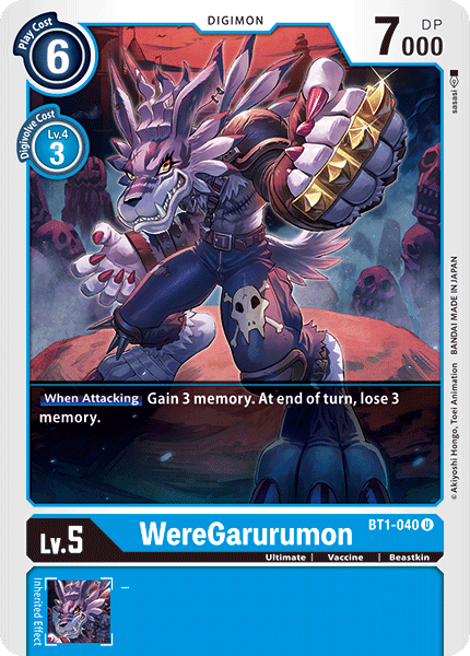 WereGarurumon [BT1-040] [Release Special Booster Ver.1.0] | Black Swamp Games