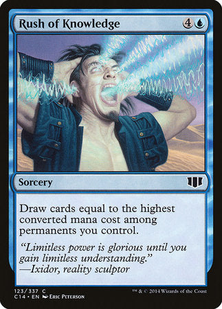 Rush of Knowledge [Commander 2014] | Black Swamp Games