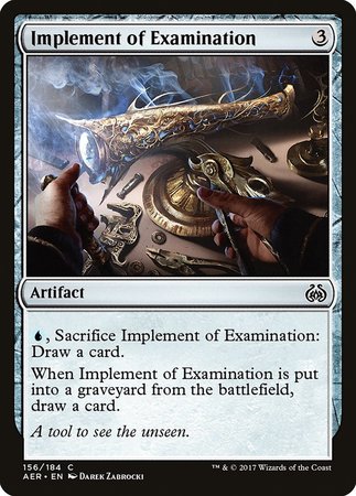 Implement of Examination [Aether Revolt] | Black Swamp Games