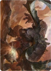 Moraug, Fury of Akoum Art Card [Zendikar Rising Art Series] | Black Swamp Games