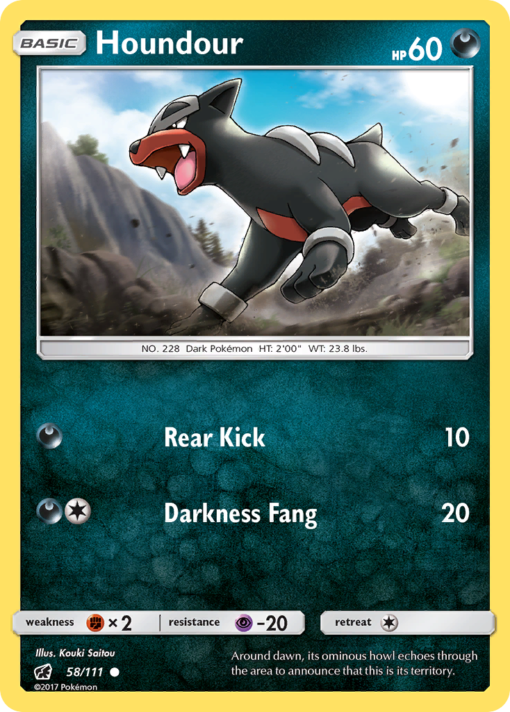 Houndour (58/111) [Sun & Moon: Crimson Invasion] | Black Swamp Games