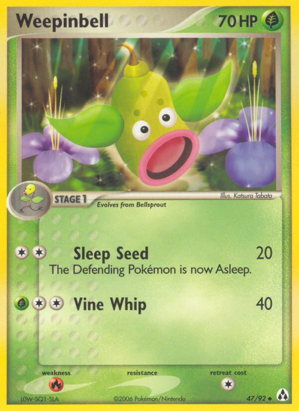 Weepinbell (47/92) [EX: Legend Maker] | Black Swamp Games