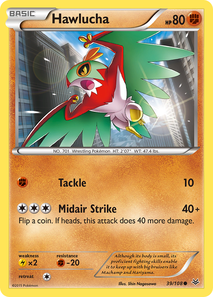 Hawlucha (39/108) [XY: Roaring Skies] | Black Swamp Games