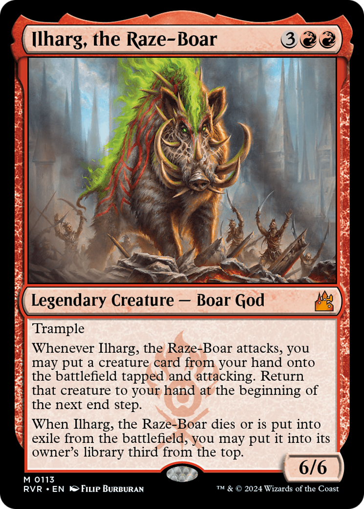 Ilharg, the Raze-Boar [Ravnica Remastered] | Black Swamp Games