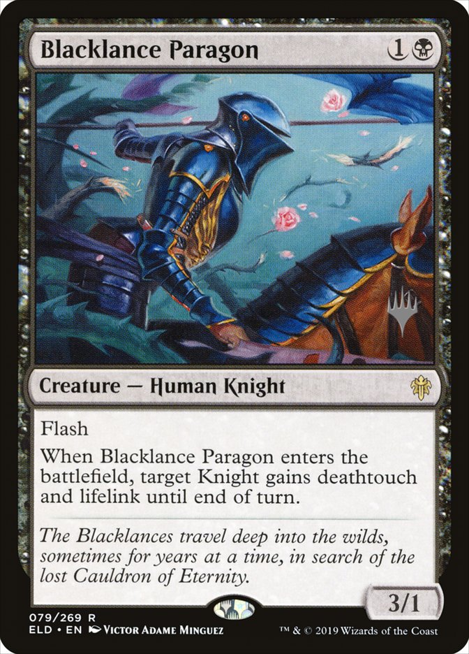 Blacklance Paragon (Promo Pack) [Throne of Eldraine Promos] | Black Swamp Games