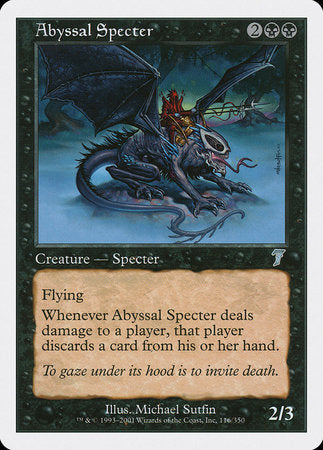 Abyssal Specter [Seventh Edition] | Black Swamp Games