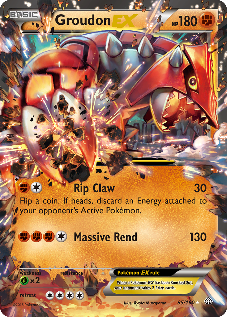 Groudon EX (85/160) [XY: Primal Clash] | Black Swamp Games