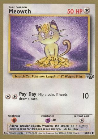 Meowth (56/64) (Gold Bordered Promo) [Jungle Unlimited] | Black Swamp Games