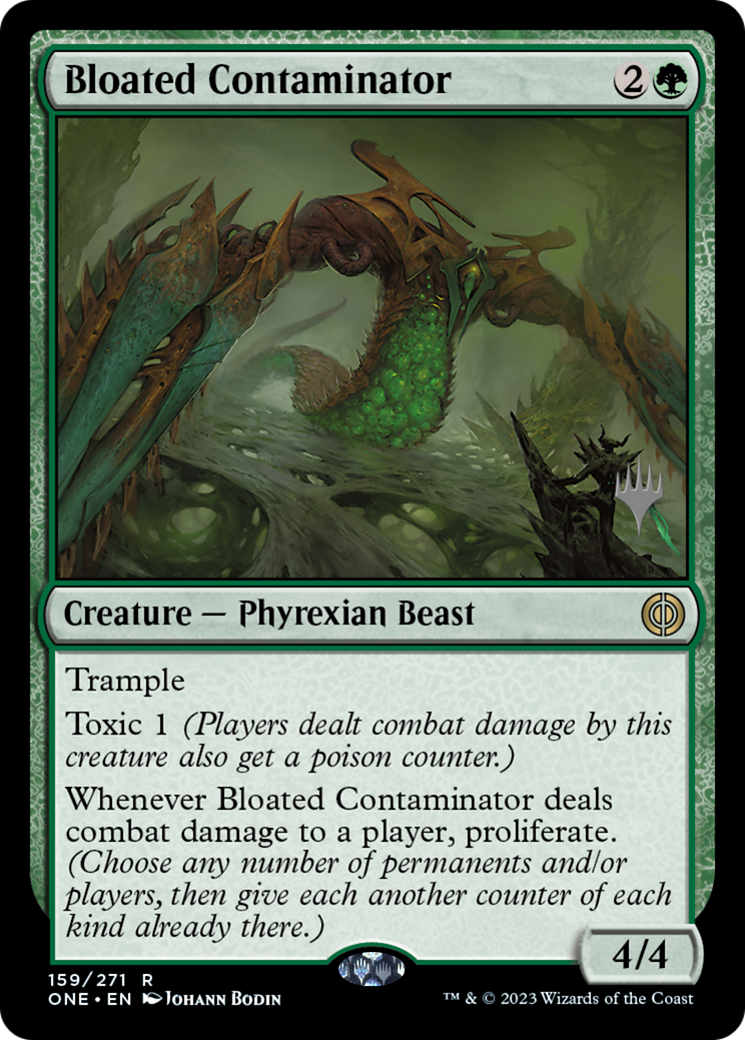 Bloated Contaminator (Promo Pack) [Phyrexia: All Will Be One Promos] | Black Swamp Games