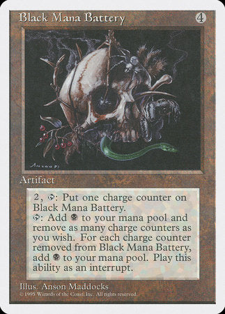 Black Mana Battery [Fourth Edition] | Black Swamp Games