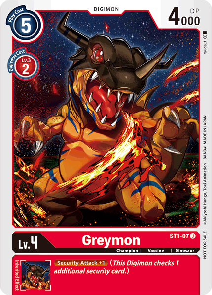 Greymon [ST1-07] (Alternate Art) [Starter Deck: Gaia Red] | Black Swamp Games