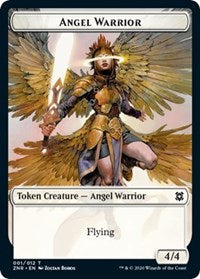 Angel Warrior // Goblin Construct Double-sided Token [Zendikar Rising Tokens] | Black Swamp Games