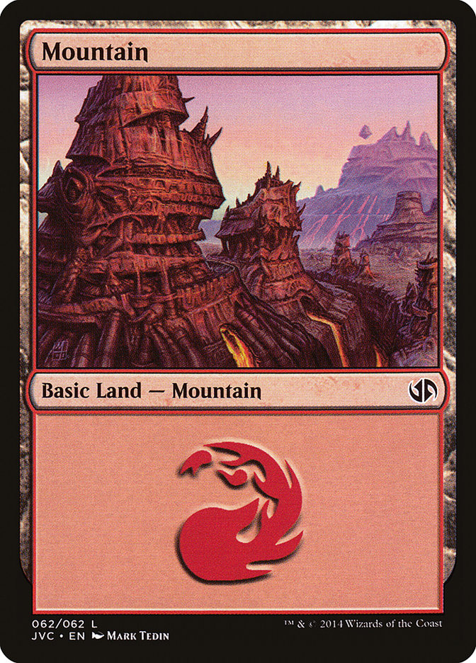 Mountain (62) [Duel Decks Anthology] | Black Swamp Games