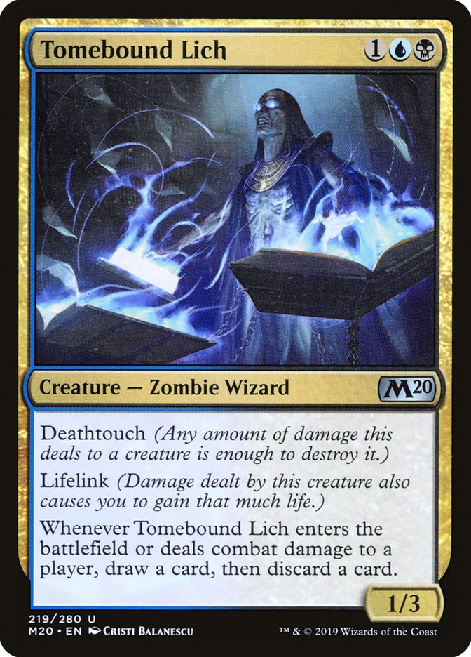 Tomebound Lich [Core Set 2020] | Black Swamp Games