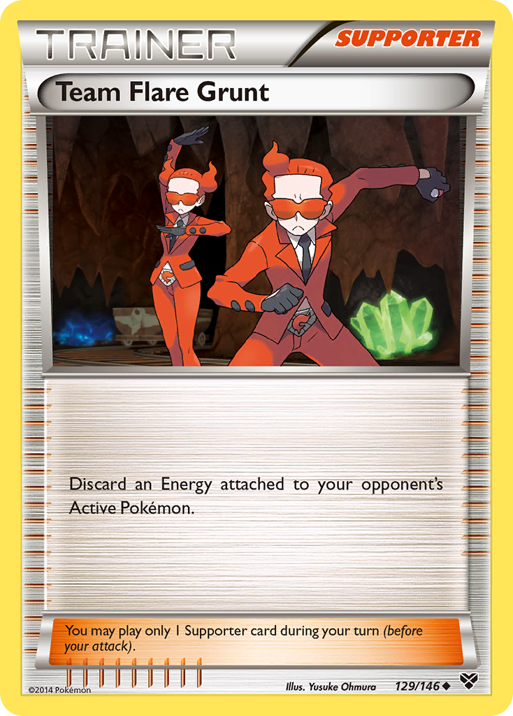 Team Flare Grunt (129/146) [XY: Base Set] | Black Swamp Games