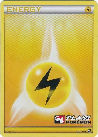 Lightning Energy (108/114) (Play Pokemon Promo) [Black & White: Base Set] | Black Swamp Games