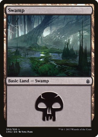 Swamp (302) [Commander Anthology] | Black Swamp Games