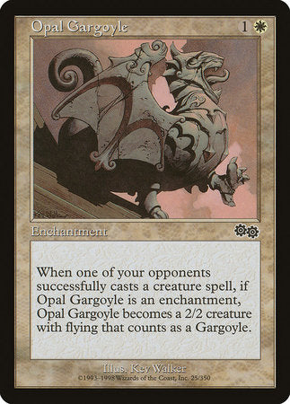 Opal Gargoyle [Urza's Saga] | Black Swamp Games