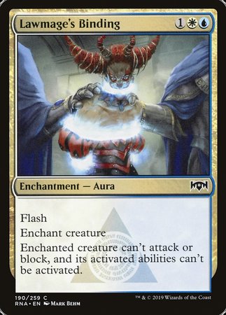 Lawmage's Binding [Ravnica Allegiance] | Black Swamp Games