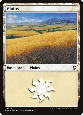 Plains (294) [Commander 2018] | Black Swamp Games