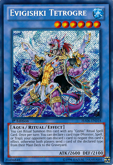 Evigishki Tetrogre [HA06-EN018] Secret Rare | Black Swamp Games