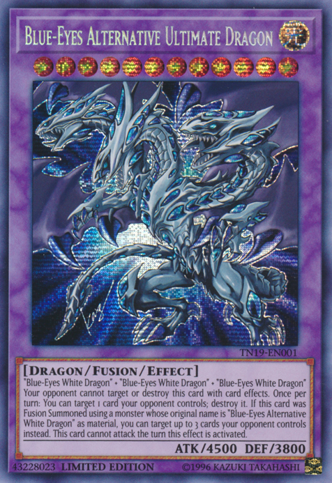 Blue-Eyes Alternative Ultimate Dragon [TN19-EN001] Prismatic Secret Rare | Black Swamp Games