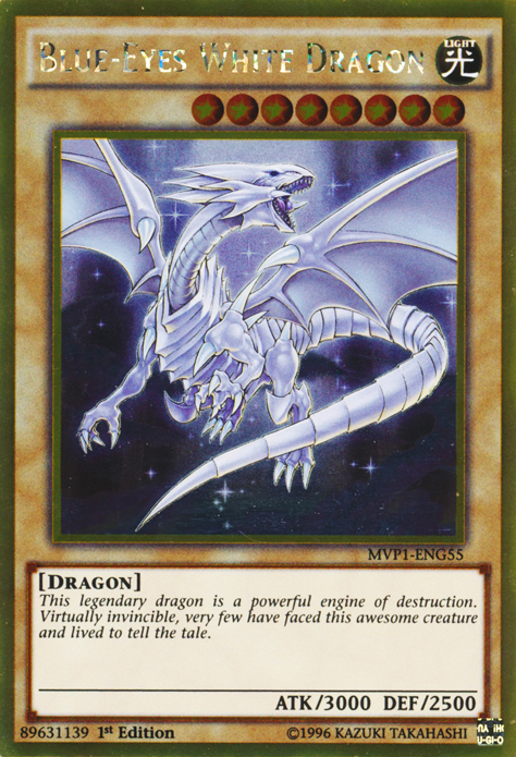 Blue-Eyes White Dragon [MVP1-ENG55] Gold Rare | Black Swamp Games
