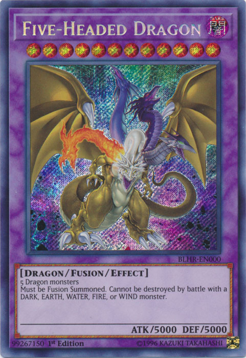 Five-Headed Dragon [BLHR-EN000] Secret Rare | Black Swamp Games