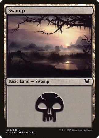 Swamp (333) [Commander 2015] | Black Swamp Games