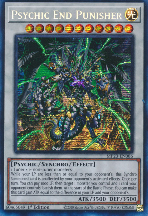 Psychic End Punisher [MP23-EN086] Prismatic Secret Rare | Black Swamp Games