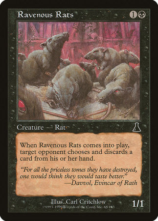 Ravenous Rats [Urza's Destiny] | Black Swamp Games