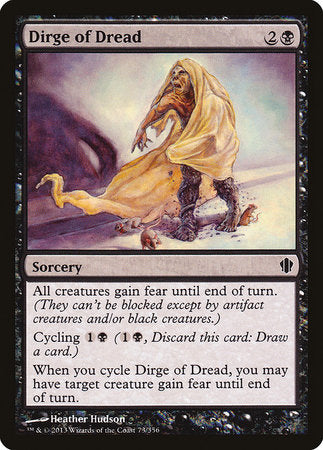 Dirge of Dread [Commander 2013] | Black Swamp Games